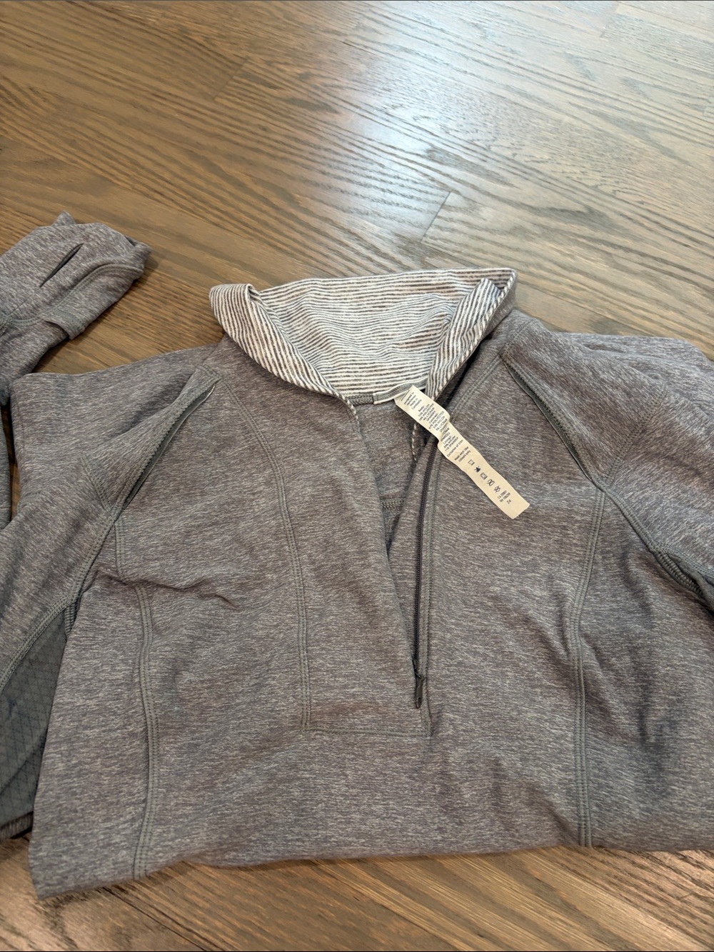 lululemon athletica Heather Gray Quarter-Zip Sweater - Picture 6 of 7